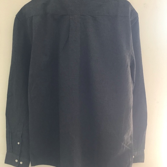 US Polo Assn. Men’s Dark Grey Long Sleeve Button /Up Shirt - Picture 2 of 4